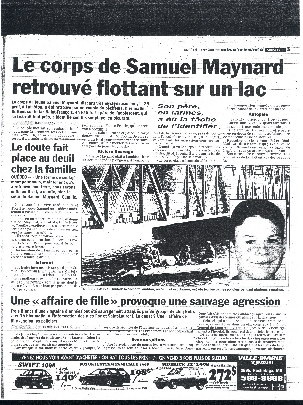 Journal de Montreal 1 - 6 - 98